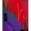 Jon Key. <em>The Man in the Violet Suit by The Water No. 1</em>, 2021. Acrylic on panel, 72 x 45 inches (182.9 x 114.3 cm) thumbnail