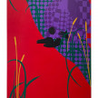 Jon Key. <em>The Man in the Violet Suit by The Water No. 2</em>, 2021. Acrylic on panel, 72 x 45 inches (182.9 x 114.3 cm) thumbnail