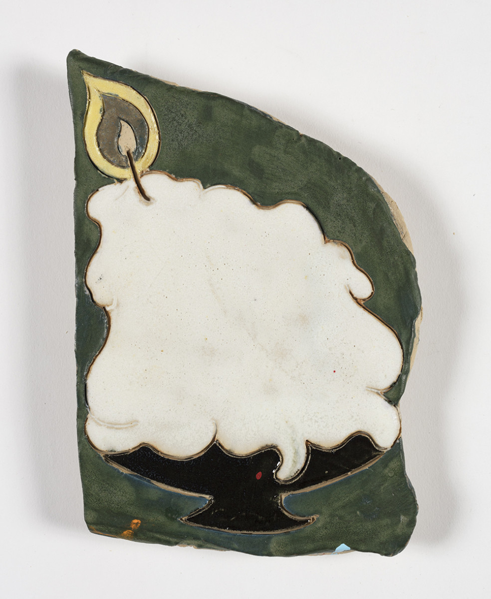 Kevin McNamee-Tweed. <em>Big Candle</em>, 2019. Glazed ceramic, 6 1/2 x 4 1/2 inches (16.5 x 11.4 cm)
