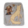 Kevin McNamee-Tweed. <em>Canine Trajectory from Wild to Well</em>, 2020. Glazed ceramic, 8 1/2 x 7 1/2 inches (21.6 x 19.1 cm) thumbnail