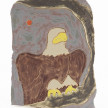 Kevin McNamee-Tweed. <em>Baldie Tiny Red Moon</em>, 2021. Glazed ceramic, 9 1/2 x 7 3/8 inches (24.1 x 18.7 cm) thumbnail