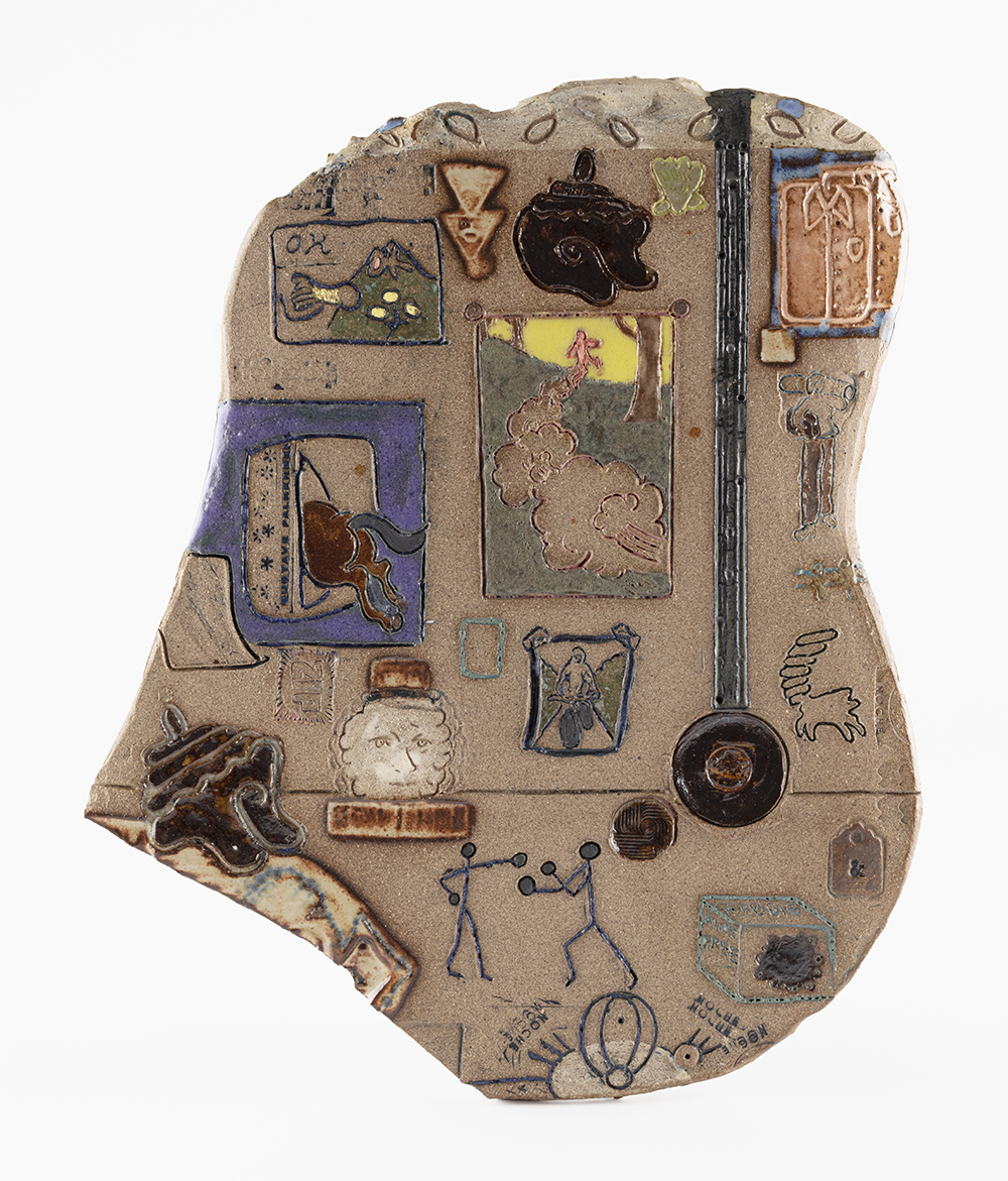 Kevin McNamee-Tweed. <em>Pendulum Street</em>, 2020. Glazed ceramic, 12 1/2 x 10 1/4 inches (31.8 x 26 cm)