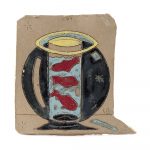 Kevin McNamee-Tweed. <em>Fish Glass</em>, 2018. Glazed ceramic, 7 x 7 1/4 inches (17.8 x 18.4 cm)