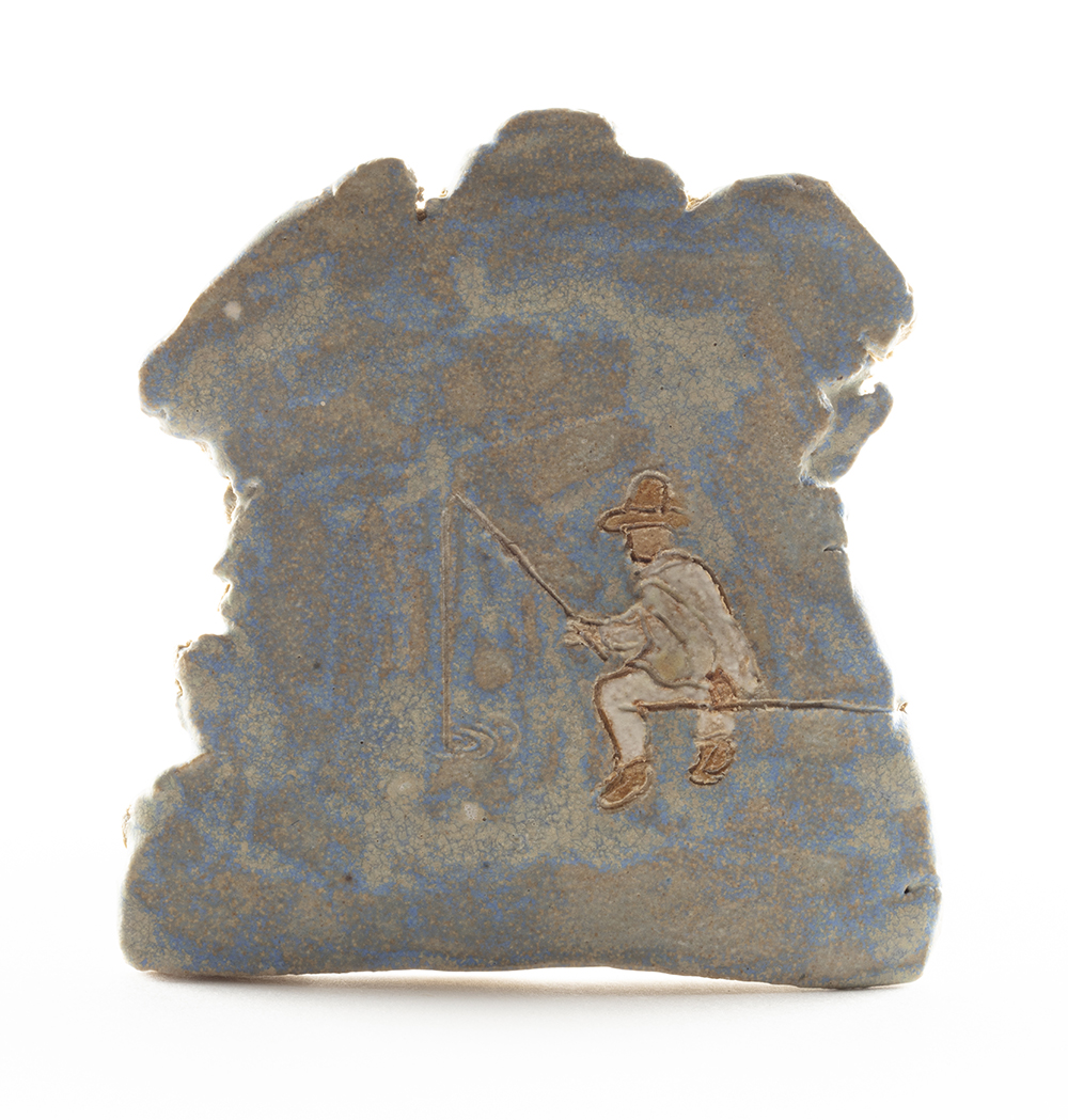 Kevin McNamee-Tweed. <em>Fisher</em>, 2021. Glazed ceramic, 3 1/2 x 3 1/4 inches (8.9 x 8.3 cm)