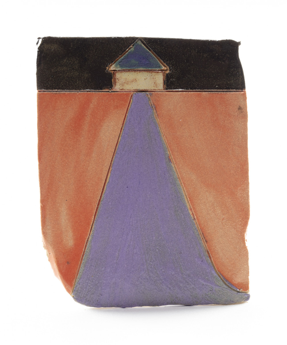Kevin McNamee-Tweed. <em>To House (Purple Path)</em>, 2021. Glazed ceramic, 5 x 4 inches (12.7 x 10.2 cm)