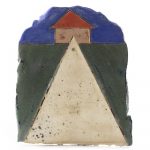 Kevin McNamee-Tweed. <em>To House (Red Roof)</em>, 2021. Glazed ceramic, 5 1/4 x 4 1/2 inches (13.3 x 11.4 cm)