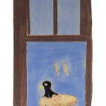 Kevin McNamee-Tweed. <em>Bird in the Pie</em>, 2021. Glazed ceramic, 7 1/4 x 4 1/2 inches (18.4 x 11.4 cm)