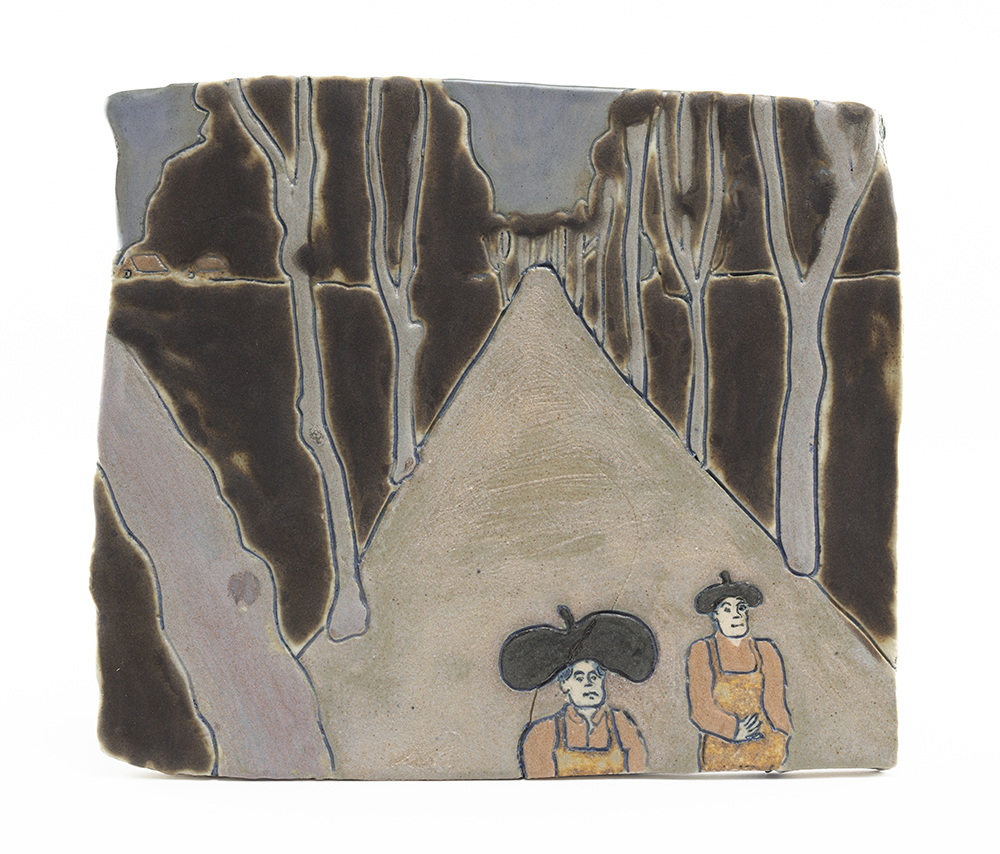 Kevin McNamee-Tweed. <em>Evening Walk</em>, 2021. Glazed ceramic, 7 x 6 inches (17.8 x 15.2 cm)