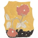 Kevin McNamee-Tweed. <em>Dew on Bowing Roses</em>, 2021. Glazed ceramic, 7 x 5 1/2 inches (17.8 x 14 cm)