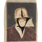 Kevin McNamee-Tweed. <em>Inner Child</em>, 2021. Glazed ceramic, 8 3/4 x 6 1/2 inches (22.2 x 16.5 cm)