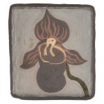 Kevin McNamee-Tweed. <em>Orchid Face</em>, 2021. Glazed ceramic, 8 1/4 x 7 1/4 inches (21 x 18.4 cm)