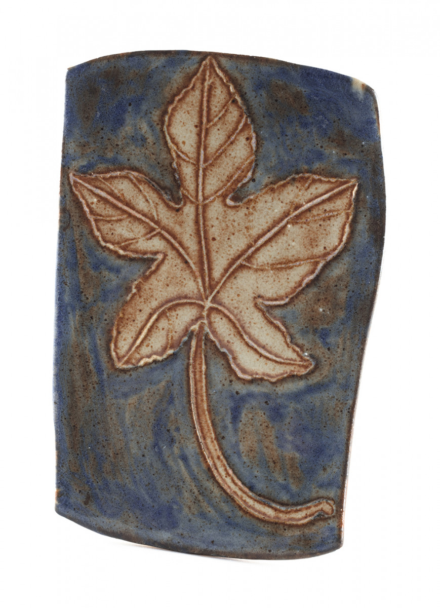 Kevin McNamee-Tweed. <em>Fall Flower (Leaf)</em>, 2021. Glazed ceramic, 5 x 3 1/4 inches (12.7 x 8.3 cm)