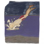 Kevin McNamee-Tweed. <em>Dive</em>, 2021. Glazed ceramic, 9 x 7 1/4 inches (22.9 x 18.4 cm)