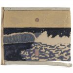 Kevin McNamee-Tweed. <em>Sea (Three-sided frame)</em>, 2021. Glazed ceramic, 4 3/4 x 5 3/4 inches (12.1 x 14.6 cm)