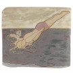 Kevin McNamee-Tweed. <em>Dive</em>, 2021. Glazed ceramic, 6 1/2 x 7 3/4 inches (16.5 x 19.7 cm) thumbnail