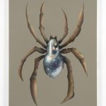 Zachary Ochoa. <em>ANCIENT SPIDER CRAB</em>, 2021. Acrylic on canvas, 40 x 30 inches (101.6 x 76.2 cm)