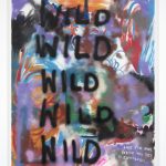 Brittany Tucker. <em>Wild Wild Wild</em>, 2021. Acrylic and spray paint on canvas, 83 x 63 inches (210.8 x 160 cm)