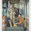 Linus Borgo. <em>Noli Me Tangere: Nick ties my shoe</em>, 2021. Oil on canvas, 66 x 52 inches (167.6 x 132.1 cm) thumbnail