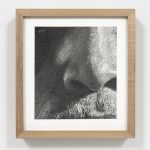 Richard Wyatt Jr. <em>Self Portrait #2</em>, 2021. Charcoal and graphite on paper, 9 1/4 x 8 1/4 inches (23.5 x 21 cm), 13 x 11 3/4 inches (33 x 29.8 cm) Framed