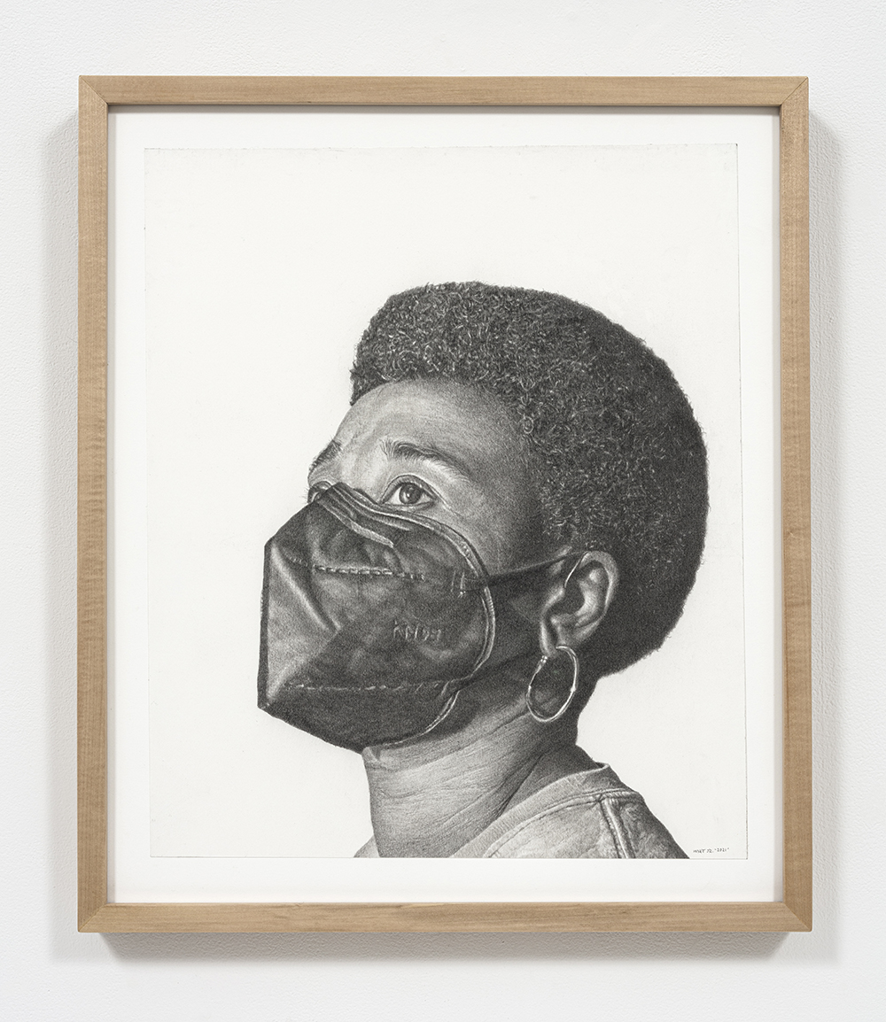 Richard Wyatt Jr. <em>Road to Recovery</em>, 2021. Pencil on paper, 19 1/4 x 16 inches (48.9 x 40.6 cm), 23 x 19 1/2 inches (58.4 x 49.5 cm) Framed