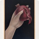 Natalia Gonzalez Martin. <em>Moonlight (Jewels) / Luz De Luna (Joyas)</em>, 2021. Oil on panel, 11 3/4 x 8 1/4 inches (29.8 x 21 cm) 12 1/4 x 9 inches (31.1 x 22.9 cm) Framed