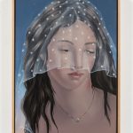 Natalia Gonzalez Martin. <em>On Loneliness / De La Soledad</em>, 2021. Oil on panel, 16 1/2 x 11 3/4 inches (41.9 x 29.8 cm) 17 1/4 x 12 1/2 inches   (43.8 x 31.8 cm) Framed
