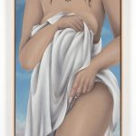 Natalia Gonzalez Martin. <em>This One Won’t Sting / Esta No Pica</em>, 2021. Oil on panel, 23 5/8 x 16 1/2 inches (60 x 41.9 cm) 24 1/4 x 17 1/4 inches (61.6 x 43.8 cm) Framed