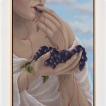 Natalia Gonzalez Martin. <em>Only What’s Necessary / Solo Las Que Hagan Falta</em>, 2021. Oil on panel, 16 1/2 x 11 3/4 inches (41.9 x 29.8 cm) 17 1/4 x 12 1/2 inches  (43.8 x 31.8 cm) Framed