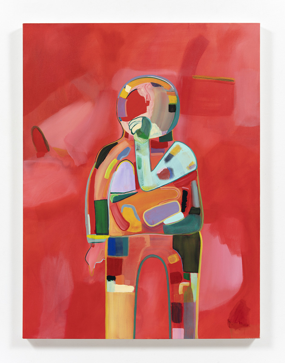 Gabby Rosenberg. <em>Spacesuit III</em>, 2021. Acrylic on canvas, 48 x 36 inches (121.9 x 91.4 cm)