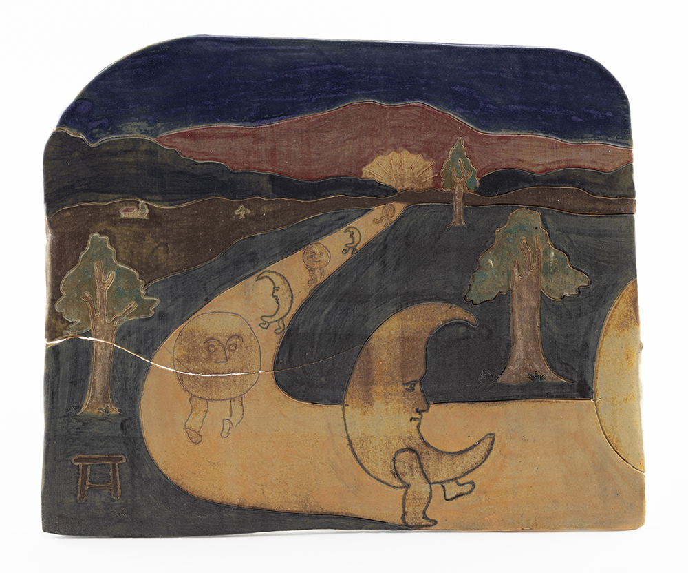 Kevin McNamee-Tweed. <em>Days and Nights</em>, 2022. Glazed ceramic, 8 1/4 x 10 inches (21 x 25.4 cm)