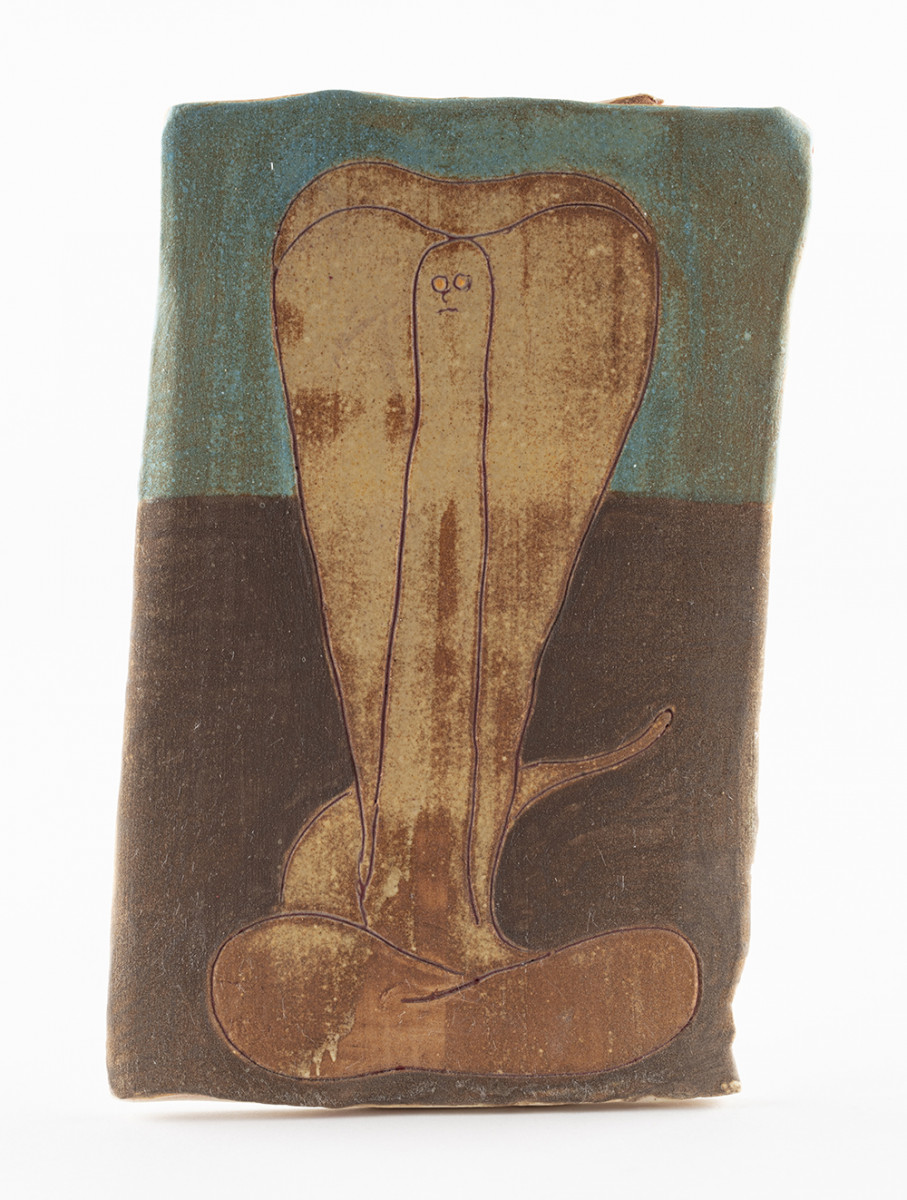 Kevin McNamee-Tweed. <em>Snake (Face)</em>, 2022. Glazed ceramic, 6 1/4 x 4 inches (15.9 x 10.2 cm)