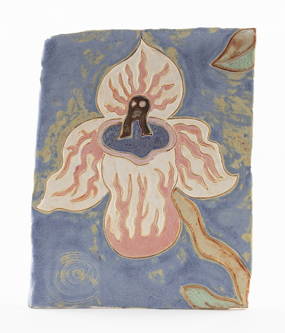 Kevin McNamee-Tweed. <em>Orchid</em>, 2022. Glazed ceramic, 6 1/2 x 5 1/4 inches (16.5 x 13.3 cm)