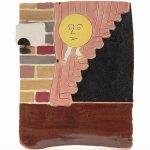 Kevin McNamee-Tweed. <em>Spotlight Descending Curtain</em>, 2022. Glazed ceramic, 6 x 4 3/4 inches (15.2 x 12.1 cm)