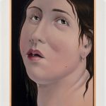 Natalia Gonzalez Martin. <em>Universal History of Betrayal – Cassiopea (2)</em>, 2022. Oil on panel, 11 1/2 x 8 1/4 inches (29.2 x 21 cm)