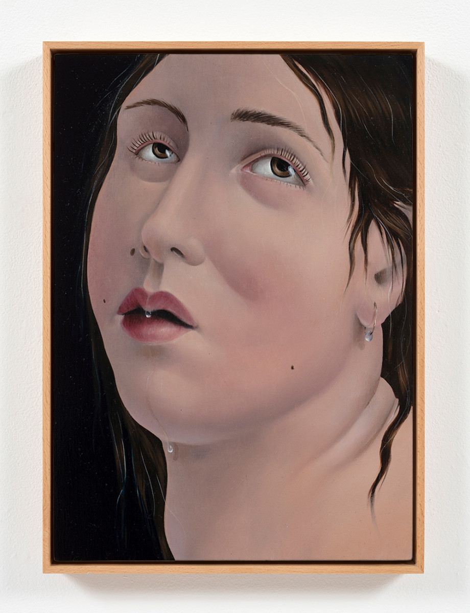Natalia Gonzalez Martin. <em>Universal History of Betrayal - Cassiopea (2)</em>, 2022. Oil on panel, 11 1/2 x 8 1/4 inches (29.2 x 21 cm)