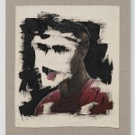 Thomias Radin. <em>Black Skin and white mask</em>, 2019. Oil on linen, 36 x 30 inches (91.4 x 76.2 cm)