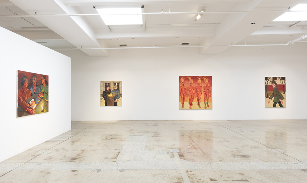 <em>Playing With Fire</em>. Installation view, Steve Turner, 2022