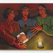 Ania Hobson. <em>Burning Love Letters</em>, 2021. Oil on canvas, 47 1/4 x 55 1/8 inches (120 x 140 cm) thumbnail