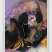 Bianca Fields. <em>Posing for Moofie</em>, 2022. Acrylic, oil and spray paint on yupo paper mounted on panel, 36 x 24 inches (91.4 x 61 cm) thumbnail