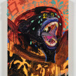 Bianca Fields. <em>Hotbox</em>, 2022. Acrylic, oil, and spray paint on yupo paper mounted on panel, 24 x 18 inches (61 x 45.7 cm) thumbnail