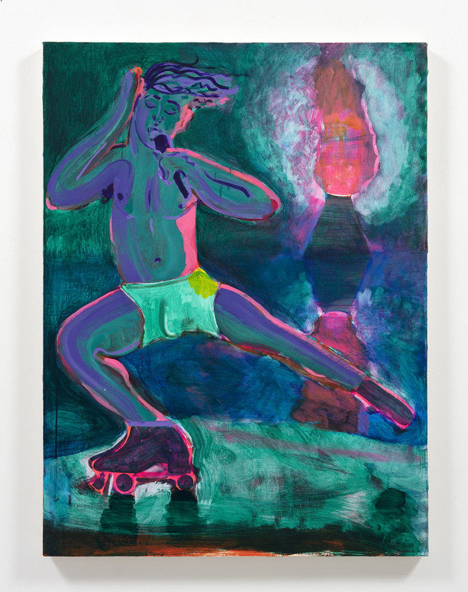 Bradley McCrary. <em>Volcanic Whistle</em>, 2022. Acrylic on canvas, 48 x 36 inches (121.9 x 91.4 cm)