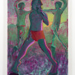 Bradley McCrary. <em>Chanteuse in orange shorts</em>, 2022. Acrylic on canvas, 48 x 36 inches (121.9 x 91.4 cm) thumbnail