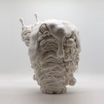 Kazuhito Kawai. <em>Undercooled</em>, 2022. Glazed ceramic, 19 5/8 x 15 3/8 x 13 7/8 inches (49.8 x 39.1 x 35.2 cm)