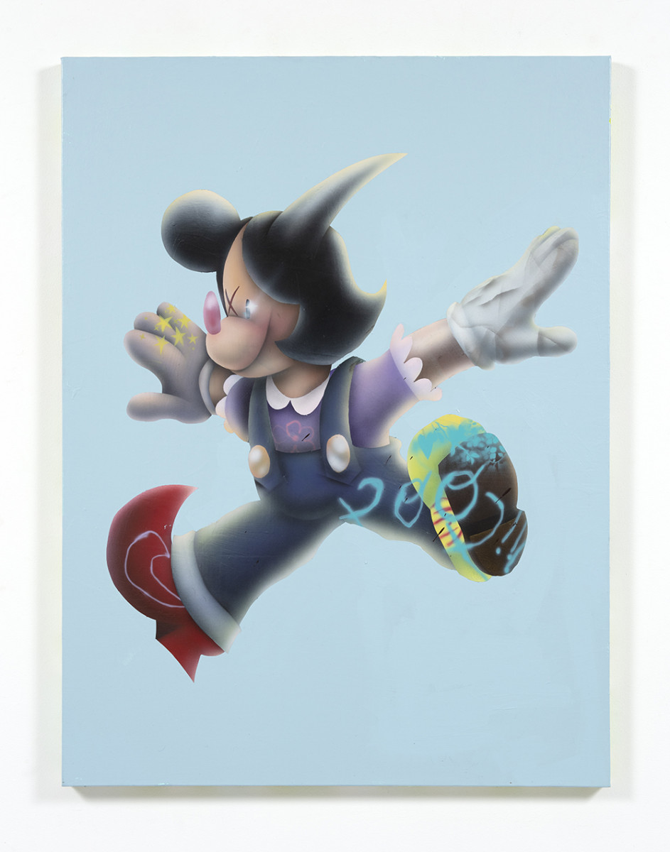 Zachary Ochoa. <em>DREAM STONE/FORGIVENESS</em>, 2022. Acrylic on canvas, 48 x 36 inches (121.9 x 91.4 cm)