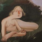 Luca Sára Rózsa. <em>Venus in cave</em>, 2022. Oil on canvas, 27 3/4 x 30 3/4 inches (70.5 x 78 cm)