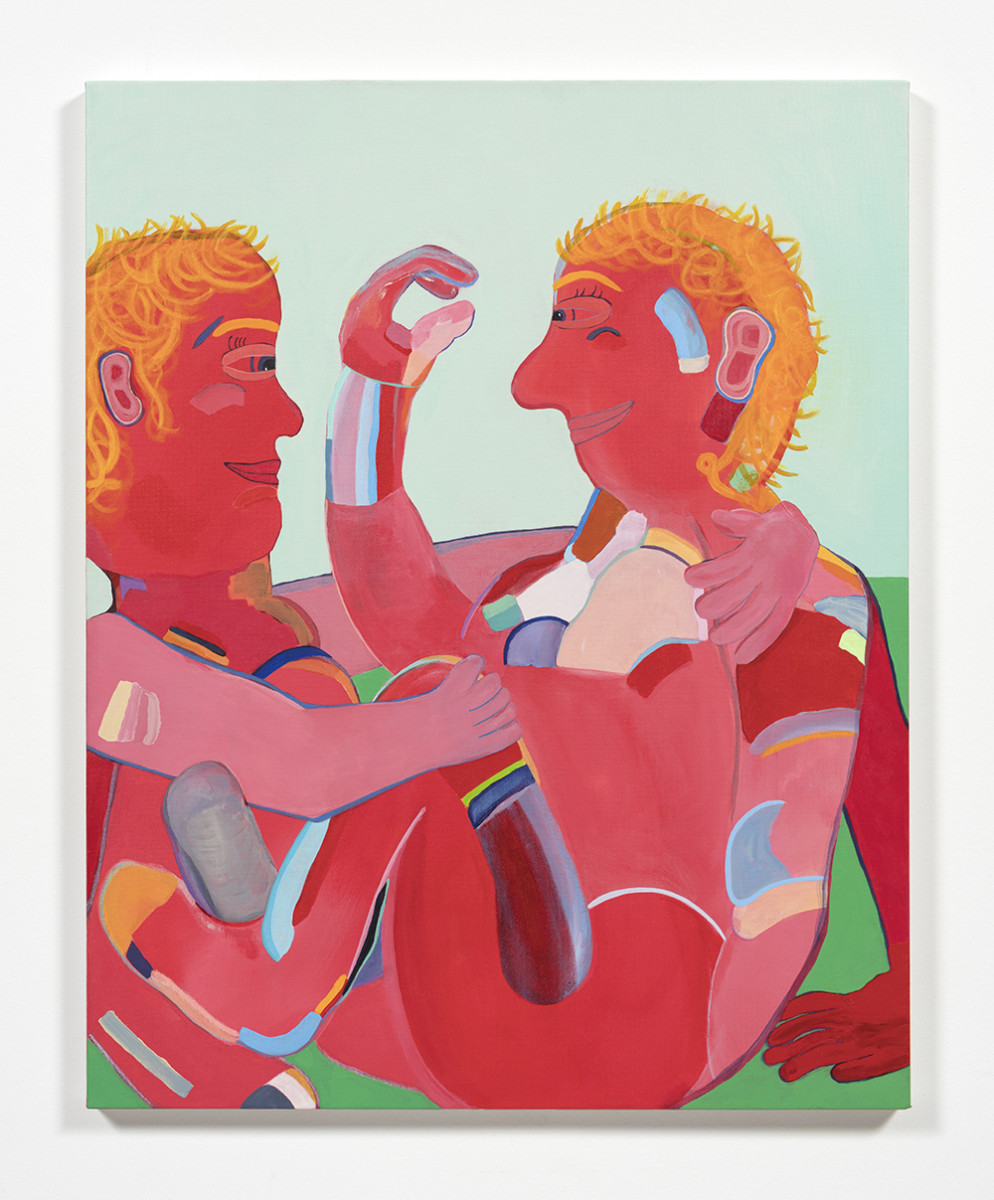 Gabby Rosenberg. <em>Always the Best</em>, 2022. Acrylic and flashe on canvas, 30 x 24 inches (76.2 x 61 cm)