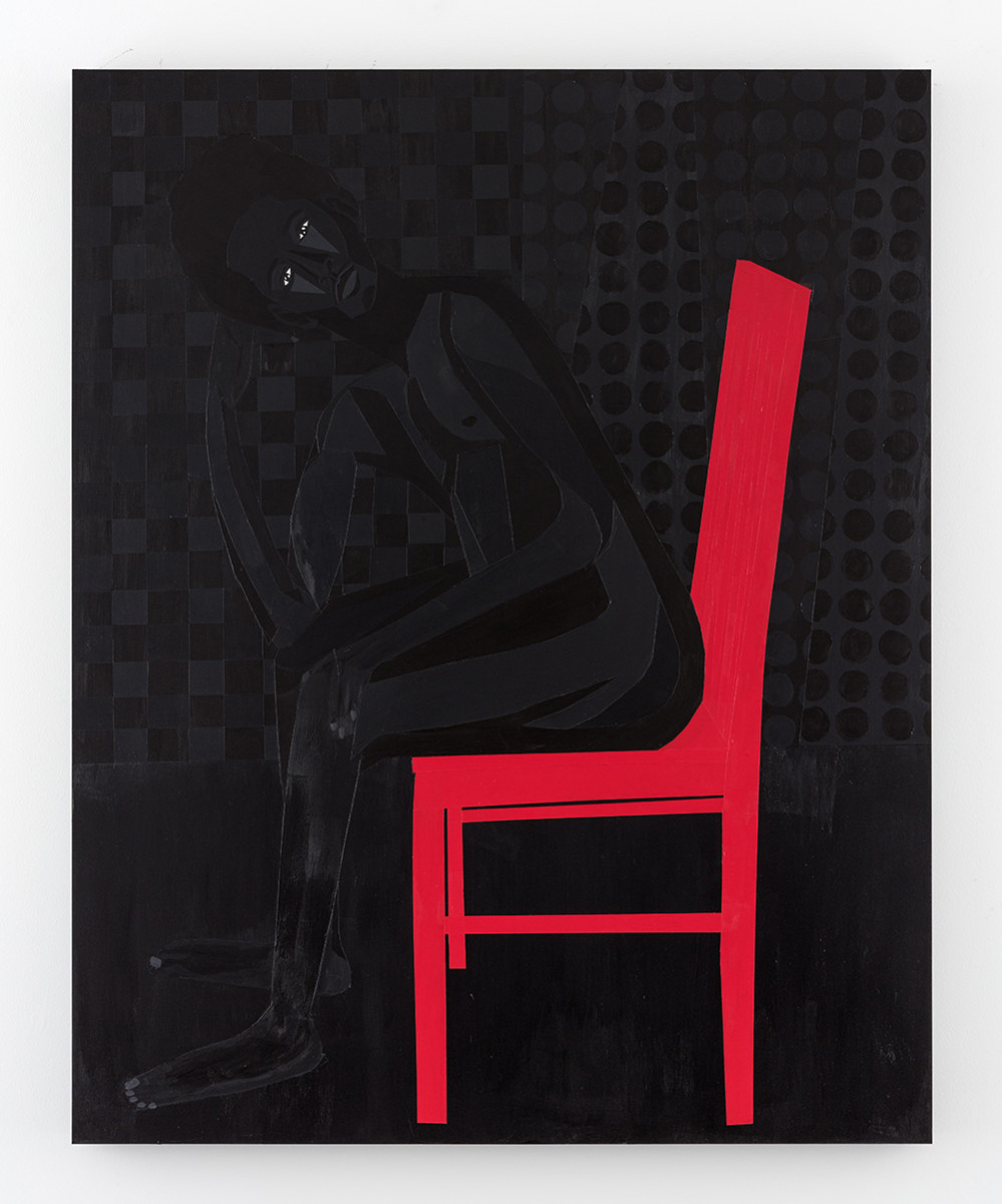<em>The Nude Man Thinks No. 2</em>, 2022. Acrylic on panel, 60 x 48 inches (152.4 x 121.9 cm)