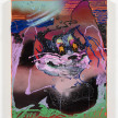 Bianca Fields. <em>Rosy Boundaries</em>, 2022. Acrylic, oil, and spray paint on yupo paper mounted on panel, 24 x 18 inches (61 x 45.7 cm) thumbnail