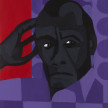 Jon Key. <em>James Baldwin in Violet</em>, 2022. Oil on panel, 14 x 11 inches (35.6 x 27.9 cm) thumbnail