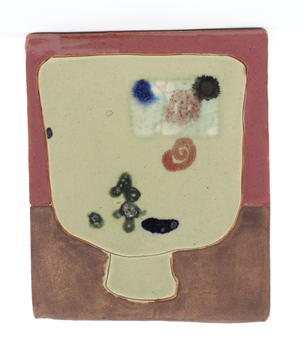 <em>Holder, Place Holder</em>, 2022. Glazed ceramic, 5 1/4 x 4 1/2 inches (13.3 x 11.4 cm)